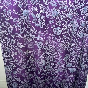 Vintage Y2K Uniform Petites John Paul Richards Midi Skirt Purple Floral Small